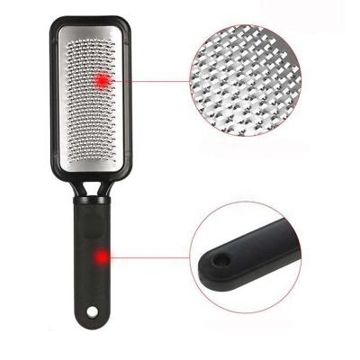 China Hot Selling Wholesale Stainless Steel Foot File Black Foot Scrub Tool Callus Remover Predicure Tools for sale