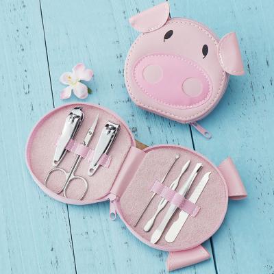 China Professional Cute Personal Care Tool Cartoon Manicure Nail Tools Clippers Trim To Nail Stainless Steel Nail Clippers Set for sale