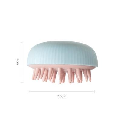 China Amazon Amazon Brush Cleansing Shampoo Waterproof Hot Selling Silicone Plastic Shampoo Portable Colorful Hair Brush for sale