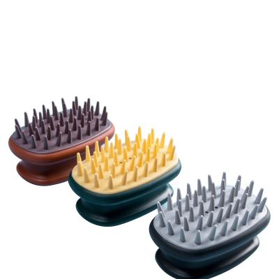 China New Hair Scalp Massager Cushion Shampoo Brush Exfoliation Styling Clean Custom Hair Brush Color Shampoo Brush for sale