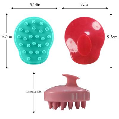 China New Design Paddle Portable Hair Scalp Shampoo Hair Brush Massage Shower Cleaning Soft Head Brush for sale