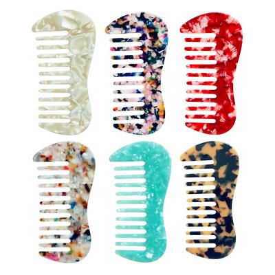 China Wholesale High Quality Colorful Household Salon Tape Comb Cellulose Acetate Plastic Hair Combs Acrylic Resin for sale