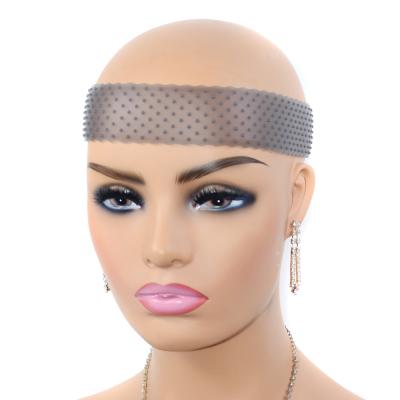 China 2021 Hot Selling Silicone Non Slip Silicone Extra Adjustable Grip Tape Headband Comfort Wig Headband Hair Band Transparent Silicone Wig Grip Band for sale