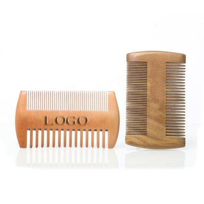 China Home Hot Selling Fine Coarse Teeth Anti Static Custom Small Wooden Mustaches Comb Men's Beard Pocket Comb for sale