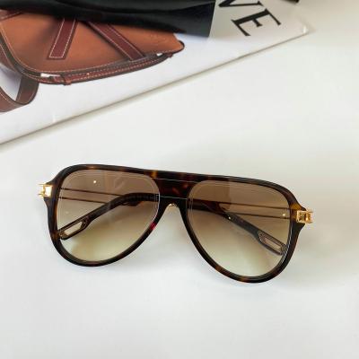 China Classic Fashion Sunglasses Toad Mirror Metal Hand Polished Flat Frame Fashion Men's Sunglasses Women for sale