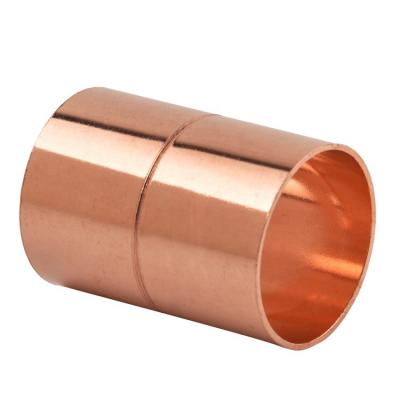 China Copper Fitting Pipe Fittings Plumbing HVAC Copper Coupling No Coupling Stop+Rolled Stop+Dimpled Stop Equal for sale