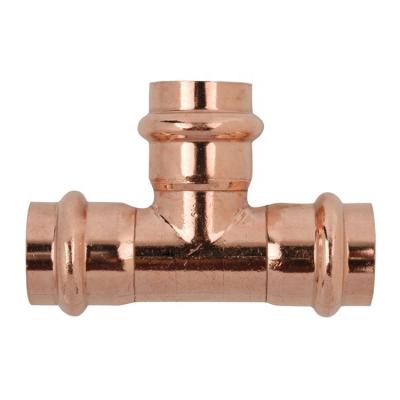 China High Quality Copper Equal Press Tee Fittings For Plumbing And Heating Systems Equal for sale