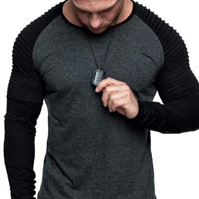 China Anti-Wrinkle Customized Autumn Man Clothing Long Sleeve T-shirt Men's Gym Fitness Slim Fit T-Shirt Long Sleeve for sale