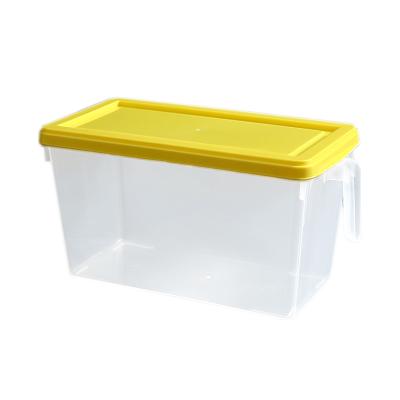 China Freshness Preservation Sealed Kitchen Crisper Food Toy Large Storage Box Portable Organization Set Transparent Canister Clear Fresh Preservation Container for sale