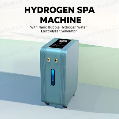 China Aluminum Alloy Cyan Hydrogen Water Bath Generator Nano Bubble Hydrogen SPA WEIZI for sale