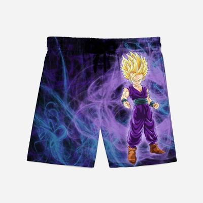 China Brand dragon ball swimwear QUICK DRY beach shorts swimwear panties dragon ball z cards custom adult man/male panties for sale