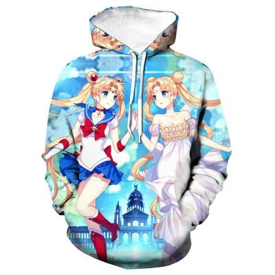 China gothic jacket women/men Sailor moon figure women/men cotton jacket Anti-wrinkle brand Sailor moon full sleeve hoodies for sale