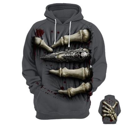 China 2022 New Blue Jacket Ghost Resin Women/Men Anti-Shrink Jacket Jewelry Skull Full Sleeve Art Hoodies Ladies/Men for sale