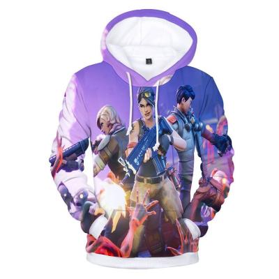 China Anti-wrinkle 3D printed game fortnite pullover plus size custom men's sweatshirts design logo fortnite unisex hoodie for sale