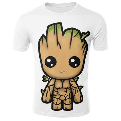 China Anti-wrinkle printer black t-shirt fashion women/men loose groot flower pot female/male t-shirt for sale