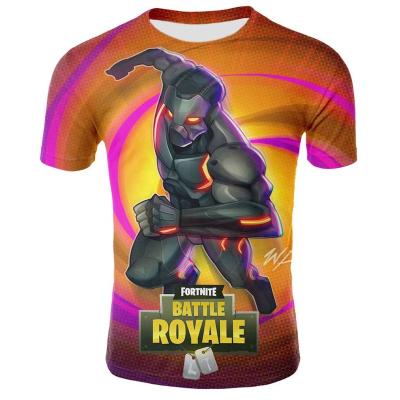 China 2022 New Anti-wrinkle fortnite fortnite t-shirt boys/girls custom top jibitz female summer t-shirt/male t-shirt for sale