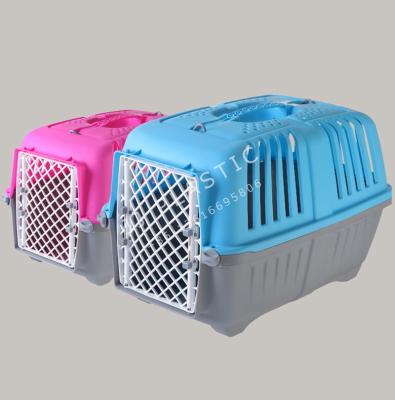 China Wholesale Carry Cage Portable Plastic Travel Durable Pet Airline Pet Box Outdoor Stored Cage for sale