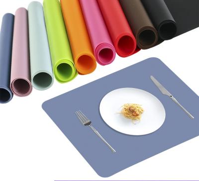 China Waterproof Silicone Stocked Place Mat For Dining Kitchen Table for sale