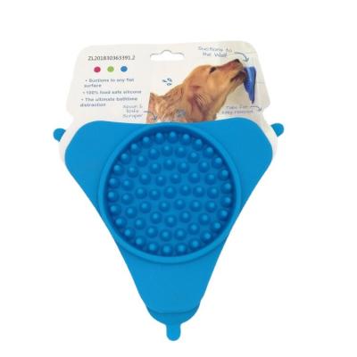 China Sustainable Bath Mat Pet Dog Training Lick Dispensing Wall Mounted Pets Distract Silicone Bowl For Bathing for sale