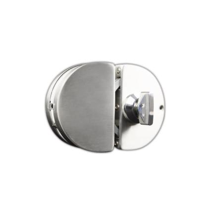 China Stainless Steel Hotel Lock Stainless Steel Glass Door Home Bathroom Frameless Double Glass Door Lock 8~12mm Sliding Glass Door Lock for sale