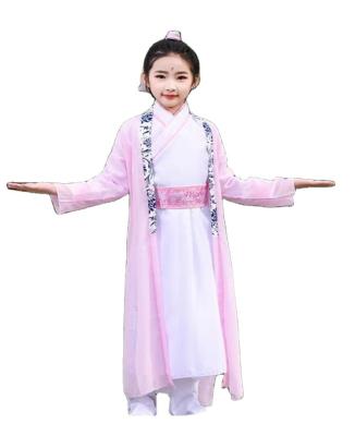 China Polyester Children's Hanfu Girls' Performance Clothes Book National Clothing Boys Children's School Costume Suits for sale