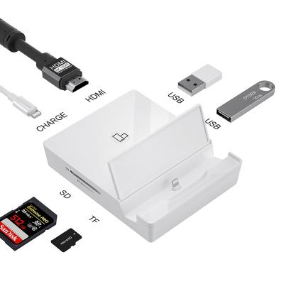 China USB SD/TF Card Reader Docking Station All In 1  USB Digital AV Adapter SD TF Camera Connector Card Reader Adaptor For IPhone IPad OTG Adapter for sale