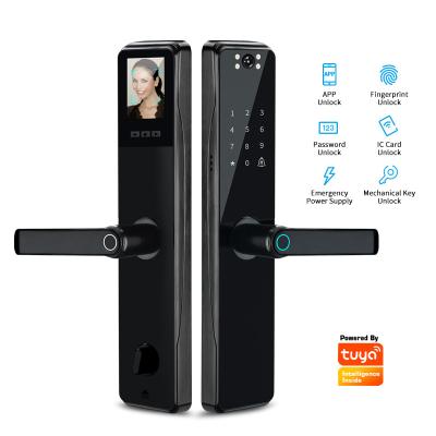 China Wholesale Tuya Electronic Auto APP Wifi Tuya APP Security Smart Door Lock With Camera for sale