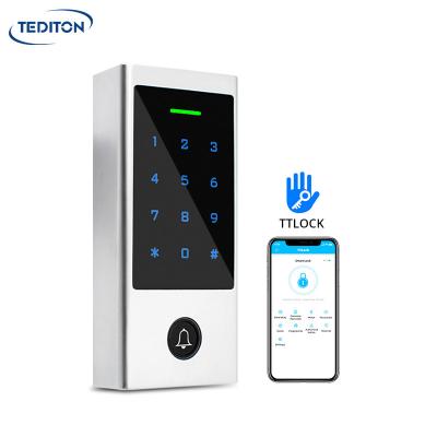 China 1000 Users Tediton Waterproof TTlock App Rfid Magnetic Touch Keypad Smart Lock Access Control System for sale