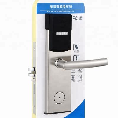 China 201 Stainless Steel Card Access Smart Contactless Hotel Door Lock With Rfid Card Hotel Lock System for sale