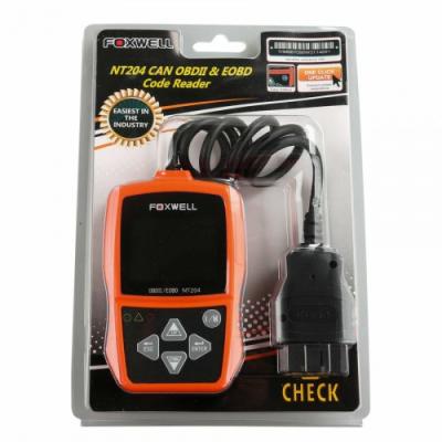 China FOXWELL NT204 OBD2 CAN diagnostic tool FOXWELL NT204 OBD2 diagnostic tool CAN diagnostic tool fault code reader Multi-languages ​​available for sale