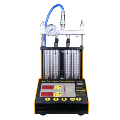 China Support almost all cars AUTOOL CT150 4 cylinder fuel injector ultrasonic cleaner tester panel upgrade English version for CT200 for sale