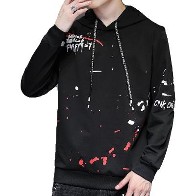 China High quality custom anti-pilling sweatshirt hooded sweatshirts brand print logo rhinestone embroidery men's hoodie for sale