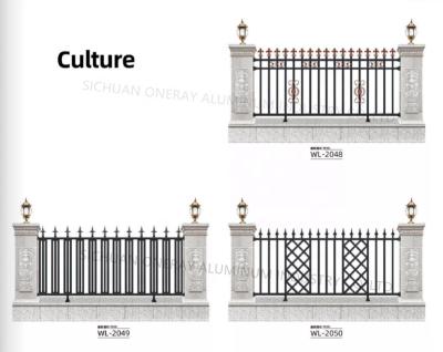 China Easily Assembled Fencing Aluminum Trellis Doors Home Aluminum Fence Aluminum Fence for sale