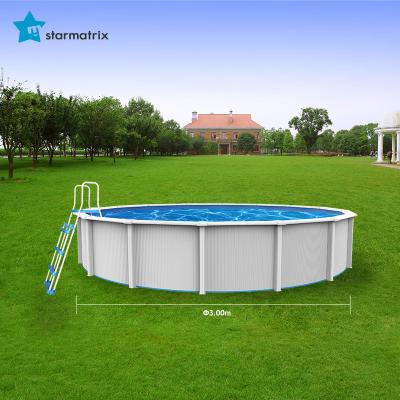 China STARMATRIX PSP3012B/BW Pools Swimming Oval Exterior Steel Wall Material Large Above Ground Galvanized Steel Pro Swimming Pool Kit 7420L/1960gal for sale