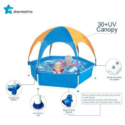 China Give sun protection for STARMATRIX BU1006 Kids Play Round Frame Swimming Pool Bracket Mini Tent Pool With Shade for sale