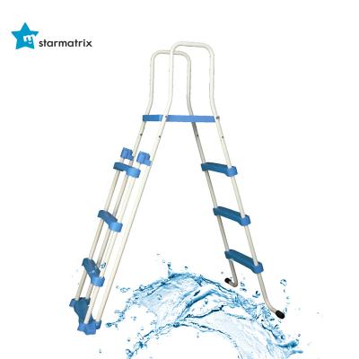 China Above ground swimming pool STARMATRIX 1073TS 107cm 42ft 3 steps above ground swimming pool safety ladder with fence for sale