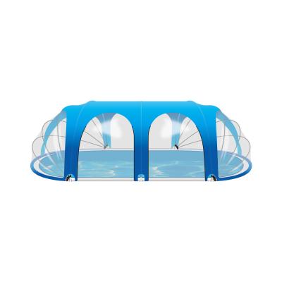 China Side doors can be rolled up STARMATRIX ph08 Inground pool dome schwimmbad kuppel copertura per piscina inflatable pool enclosure fiberglass pool shel for sale