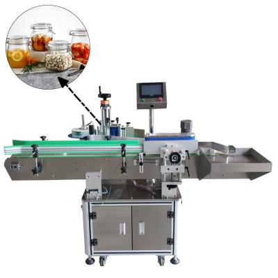 China JJS-T802 Beverage Round Labeling Machine Factory Used /Wide Automatic Price Labeling Machine For Round Bottle for sale