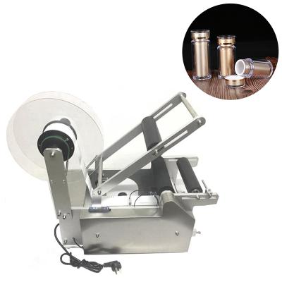 China Beverage Round Bottle Labeling Machine Low Price Manual Electric Semi Automatic Bag Labeling Machine for sale