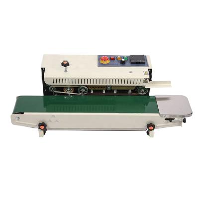 China Food Heat Bag Sealer / Automatic Continuous Plastic Bag Strip Sealing Machine Film Bag Sealing Machine for sale