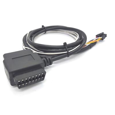 China All Truck 16pin OBD2 T Cable, ELD Cable, Calamp Cable For GPS Tracker Diagnostic Tools Wire 16pin Obd Female Cable for sale