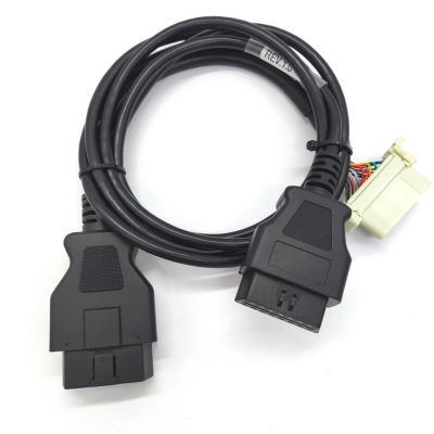 China Multi-car Marks 16pin OBD2 Plug to Receptacle Y Cable ELD Cable, GPS Tracker Obd Cable, Truck Low Power Cable for sale