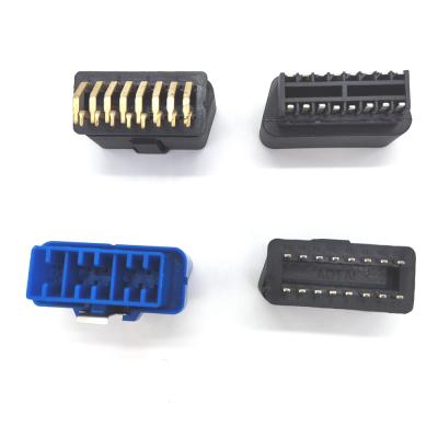 China Connector Each Kinds Car OBD Plug OBD2 16pin Plug Original New , Heavy Duty OBD2 16pin Male Connector Truck Cable for sale