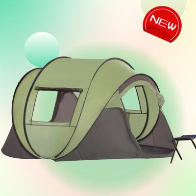 China Portable hot sale double layer waterproof four person automatic camping tent for camping for sale