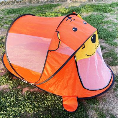 China Logo Quick Open Cute And Portable Hot Selling Small Pop Children's Camping Tent Custom Made for sale