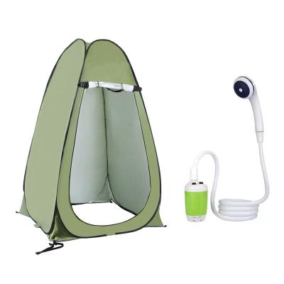 China Outdoor Camping Premium Full Automatic Quick Open Movable Diagonal Tie Type Pop Up Shower Tent For Convenient Privacy Bath for sale