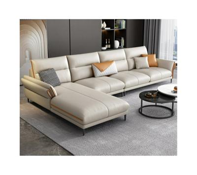 China High tech adjustable new products divan sofa set leather living room sofas (height) best modern sectional sofas manufacturers for sale