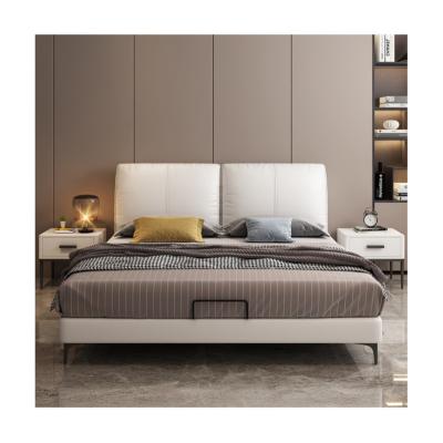 China New Trend Durable 2023 Platform Bed Hydraulic Tufted European Style Double Frame Contemporary Single Bed for sale