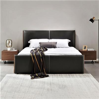 China Factory Offer Durable Soft Platform Padded Headboard Modern Bedrooms Upholstered King Bed for sale