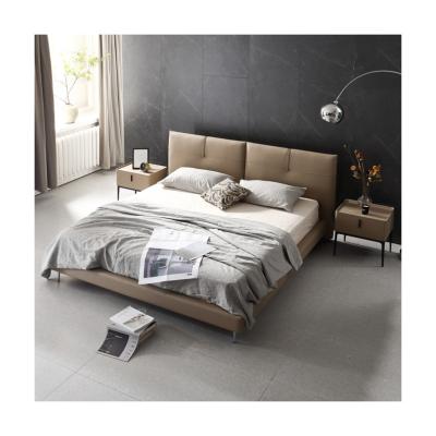 China Durable Manufacturer Direct Bedroom Sheets Set Luxury Modern Queen Leather Upholstered Bedrooms Canada for sale